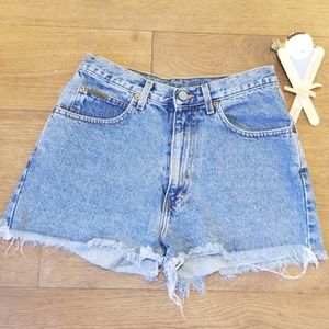 Vintage home made Calvin Klein jean shorts